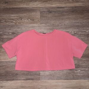 ZARA Pink Cropped Tee